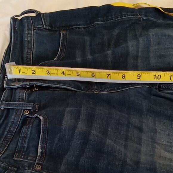 NYDI Curves 360 Women's Size 4 SHAPE Distressed Straight Dark Blue Jeans. - Picture 9 of 10